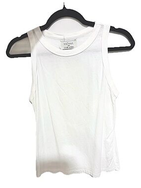 Velvet by Graham & Spencer White Cotton Tank Size M